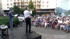 Un momento dell'evento 'Pietre di Libertà' a Piazzale Loreto a Milano - (Foto ufficio stampa)