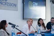 Il ministro Calderone nel corso del suo intervento