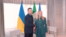 Meloni vede Zelensky, incontro al vertice Nato di Ankara - Video