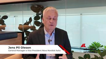 Salute: Olesen (Novo Nordisk), 'obesità per 6 milioni di italiani, alti tassi tra i piccoli'
