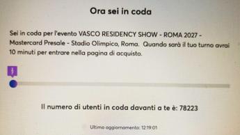 Vasco Rossi, assalto ai biglietti per il Giubileo 2027: 100mila in coda già nelle prevendite in anteprima