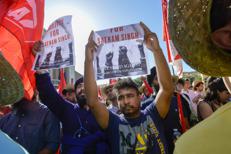 Manifestazione dopo la morte di Satnam Singh - (Ipa)