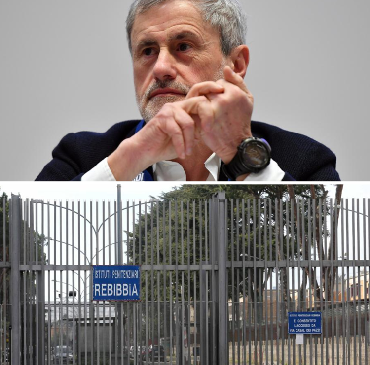 Gianni Alemanno  carcere Rebibbia - (Foto Fotogramma)