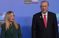 La premier Giorgia Meloni e il presidente turco Recep Tayyip Erdogan - Fotogramma Ipa