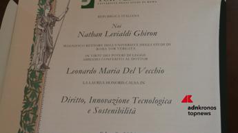 Università: Laurea Honoris causa a Leonardo Maria Del Vecchio