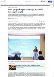 Vietnam: Meeting in Ho Chi Minh City on exports to the US, with a focus on promoting Italian products.