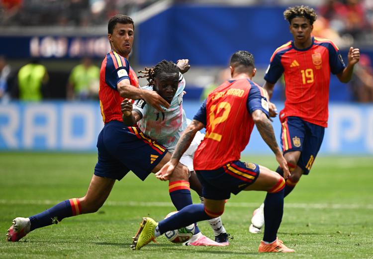 Spagna vs Belgio - fotogramma/ipa