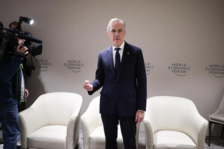 Mark Carney a Davos - Fotogramma Ipa