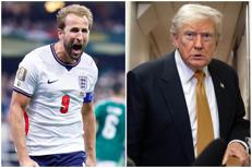 Harry Kane e Donald Trump - Afp