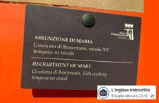 Il refuso nella didascalia del museo di Pitigliano - Il post della pagina Facebook 'L'Inglese Imbruttito'