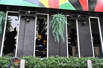 L'incendio a Bangkok - (Afp)