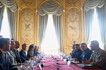 Il vertice di Parigi con Macron e Zelensky - Afp