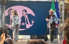 Giorgia Meloni e Maria Falcone a Palermo - Adnkronos
