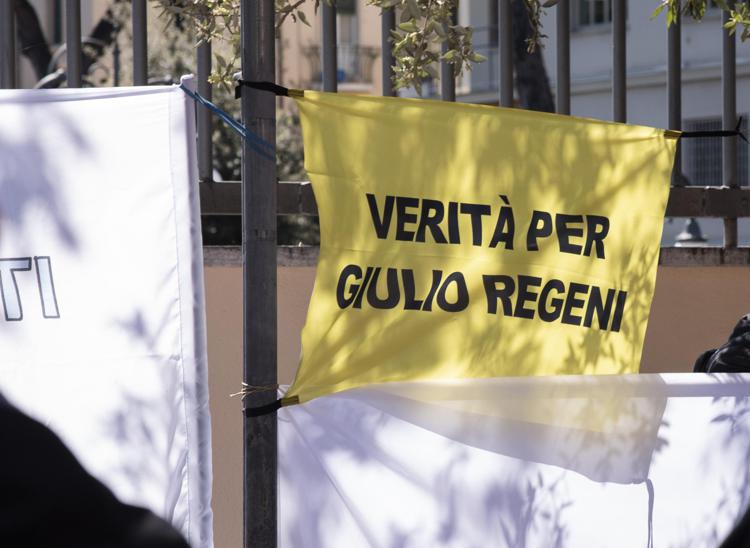 Striscione per Giulio Regeni - (Fotogramma/Ipa)