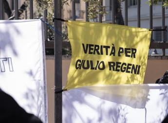 Striscione per Giulio Regeni - (Fotogramma/Ipa)