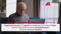 Pensioni, dal primo agosto i pagamenti - Video