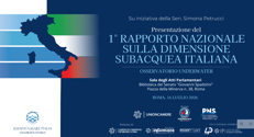 Mare: primo rapporto Dimensione Subacquea Italiana, presentazione in Senato il 16/07