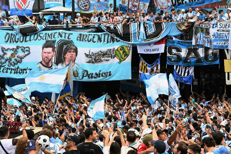 Tifosi dell'Argentina - Afp