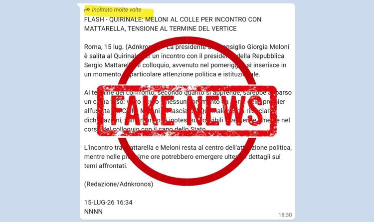 La notizia fake - Adnkronos