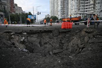 Un attacco della Russia su Kiev - (Afp)