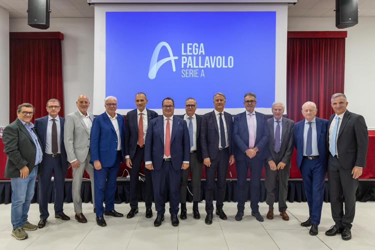 Al centro Claudio Durigon - Lega Pallavolo Serie A