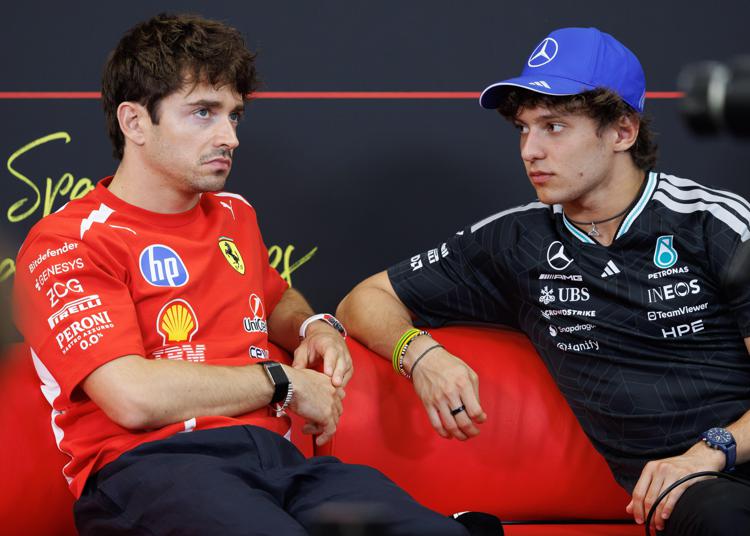 Charles Leclerc e Kimi Antonelli - Ipa/Fotogramma 