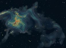 Mappato il campo magnetico dell'ammasso di galassie Abell 2255