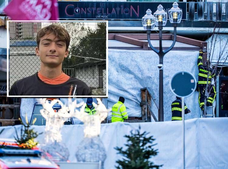 Nel riquadro Leonardo Bove, tra i feriti dell'incendio di Capodanno a Crans-Montana