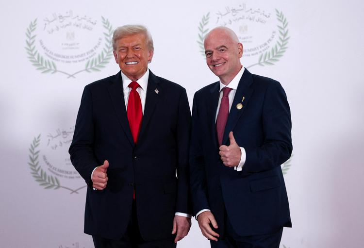 Donald Trump e Gianni Infantino - Ipa