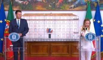 Italia-Portogallo, Meloni: "Oltre 10 anni da ultima visita, rilanciamo relazioni"