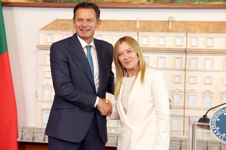 Luís Montenegro e Giorgia Meloni - (Ipa)