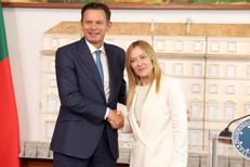 Luís Montenegro e Giorgia Meloni - (Ipa)