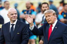 Gianni Infantino e Donald Trump  - (Afp)