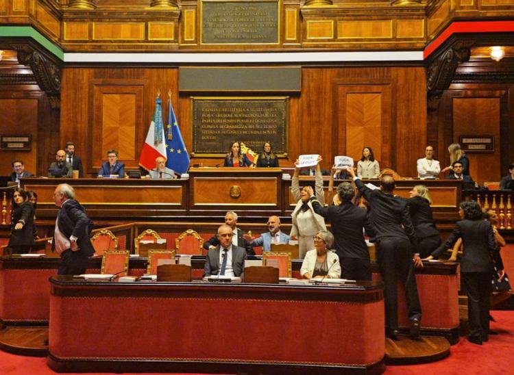 La protesta M5S - (Fotogramma/Ipa)