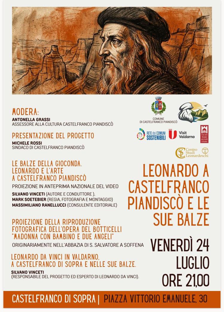 Leonardo e le Balze del Valdarno, la nuova ipotesi che lega Castelfranco alla Gioconda