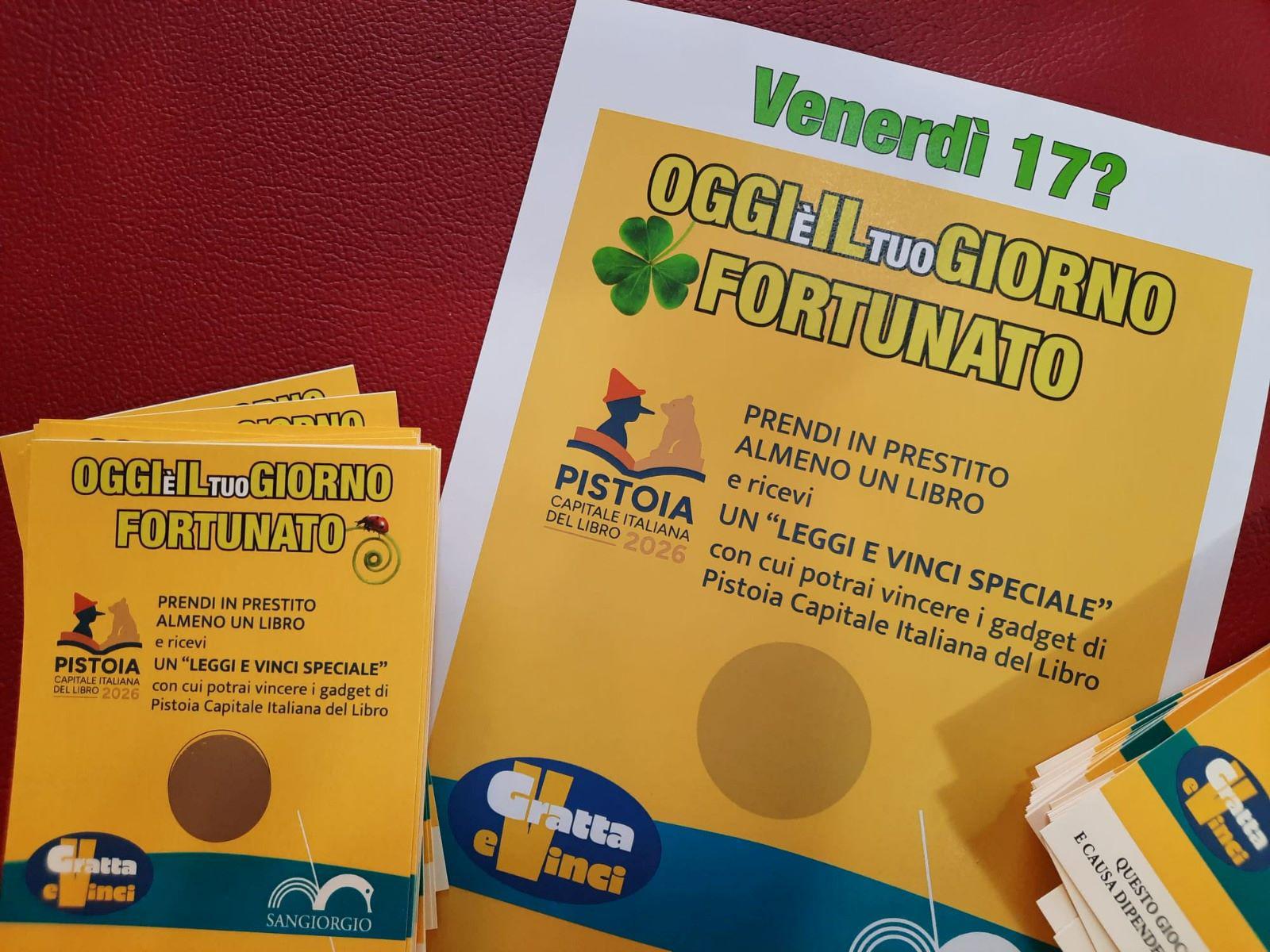 Pistoia, il prestito in biblioteca diventa un “gratta e vinci” per i lettori