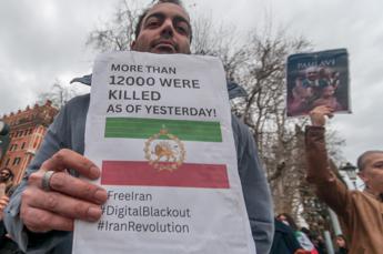 Manifestazione contro il regime iraniano a Roma - Fotogramma/Ipa