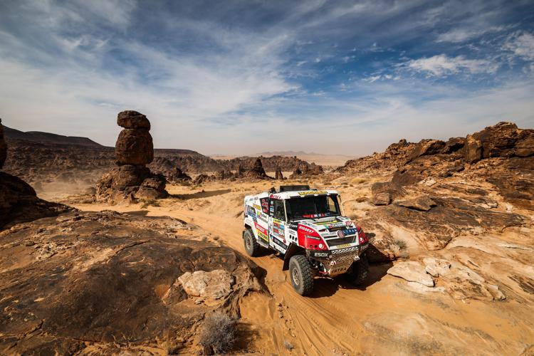 Un veicolo Tatra Trucks in gara nella Dakar 2025, in Arabia Saudita
 - Fotogramma/Ipa