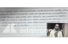 La lettera di Manuel Foffo - Adnkronos