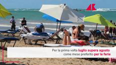 Vacanze estate 2026, luglio batte agosto