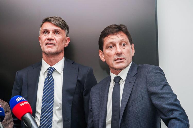 Maldini e Leonardo - Ipa/Fotogramma