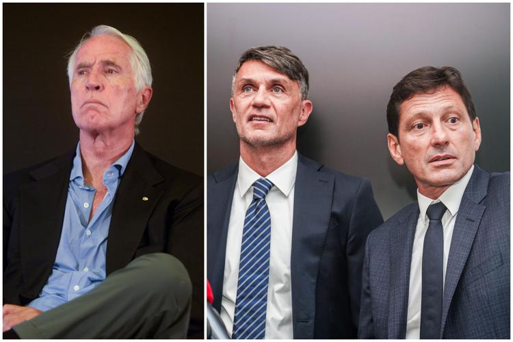 Malagò, Maldini e Leonardo - Ipa/Fotogramma