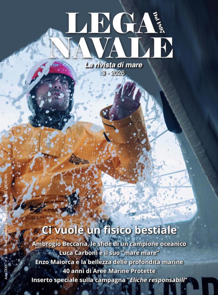 La nuovacopertina della rivista della Lega Navale Italiana - (foto Ufficio stampa)