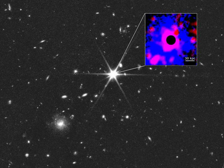 Scoperto il primo gas caldo primordiale attorno a un quasar