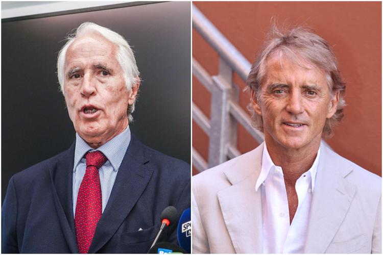 Giovanni Malagò e Roberto Mancini - Ipa/Fotogramma