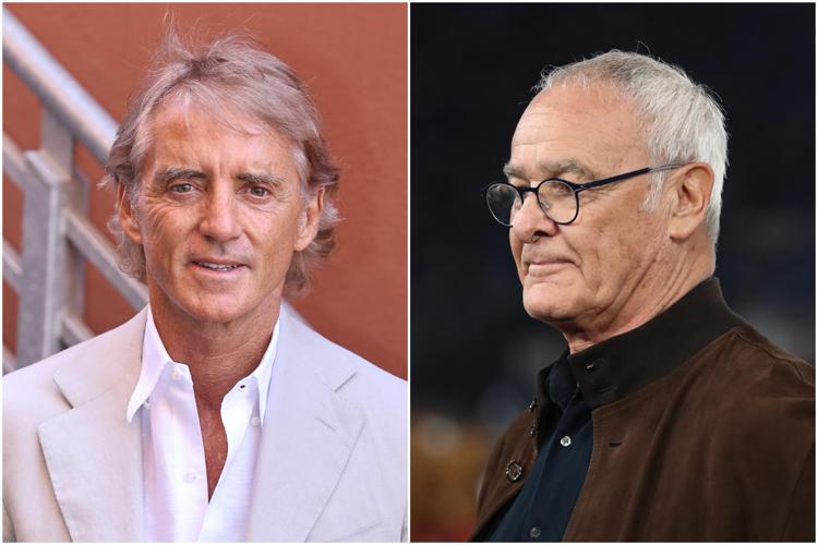 Roberto Mancini e Claudio Ranieri - Ipa/Fotogramma