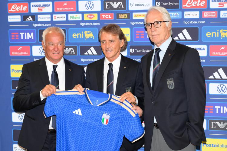 Ranieri, Mancini e Malagò - Ipa/Fotogramma