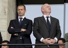 Ceferin e Infantino - (Fotogramma)