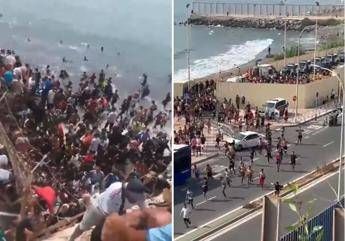 Spagna, emergenza migranti a Ceuta: migliaia entrano dal Marocco in poche ore