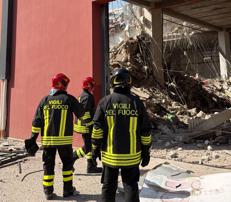 Crollo Messina - (Foto Vigili del fuoco)